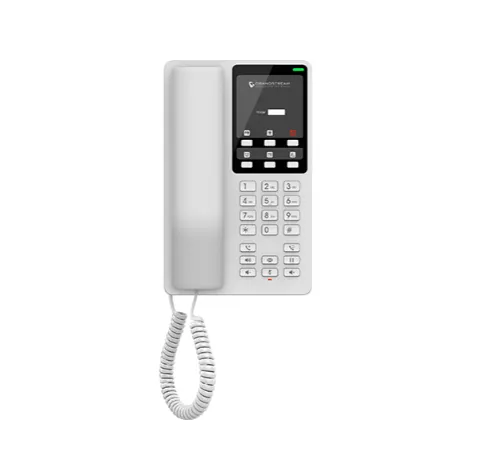 Grandstream GHP620, White Compact Hotel IP Phones, 2 lines, 2 SIP accounts, One 10/100 Mbsps Ethernet ports, PoE, No PSU included