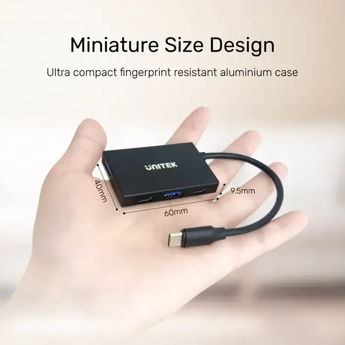 H1302A, UNITEK 4-port USB-C 10Gbps Hub (2*USB-C 10Gbps + 2*USB-A 10Gbps)