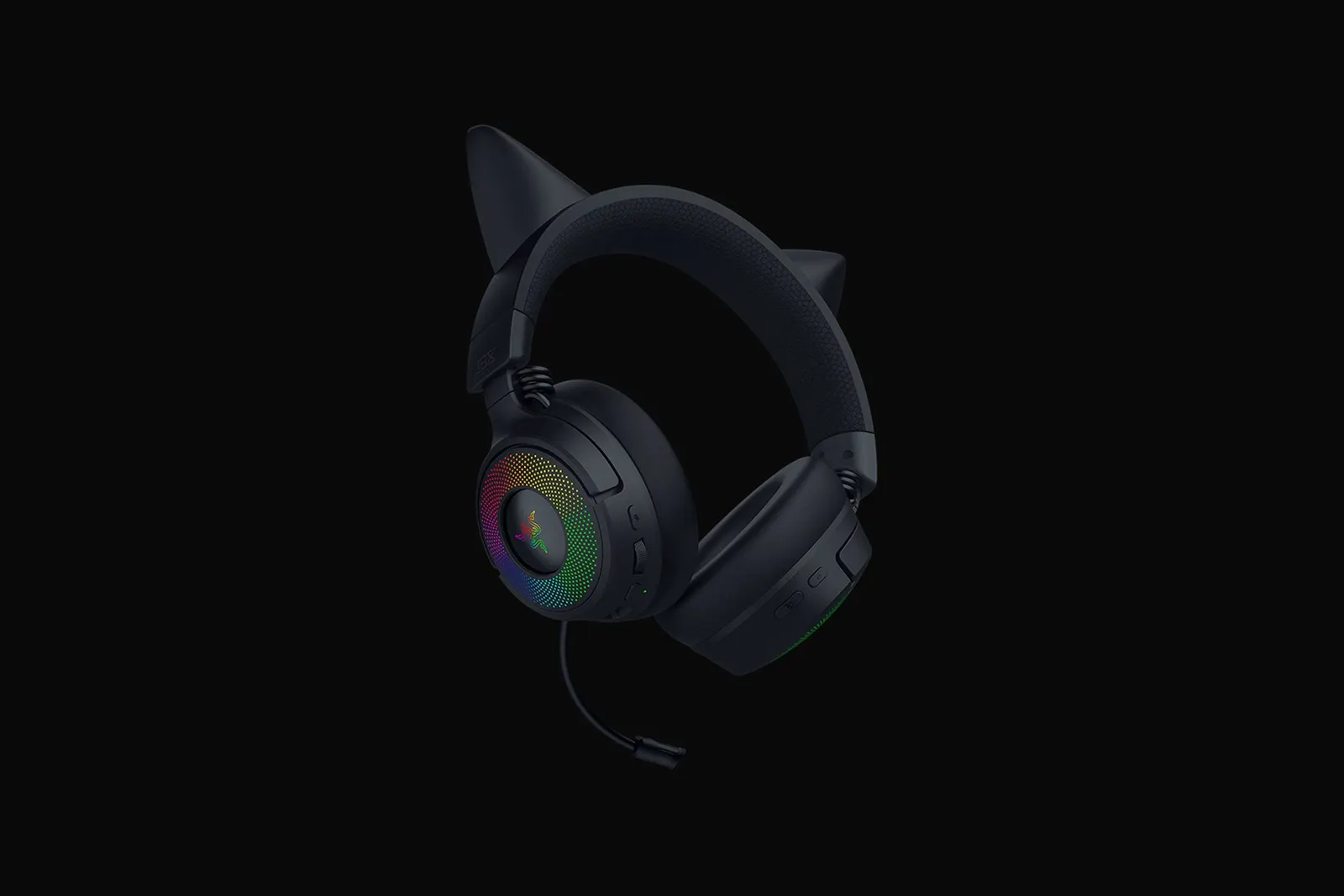 ყურსასმენი Razer Headset Kraken Kitty V3 Pro, USB/BT/WL, black