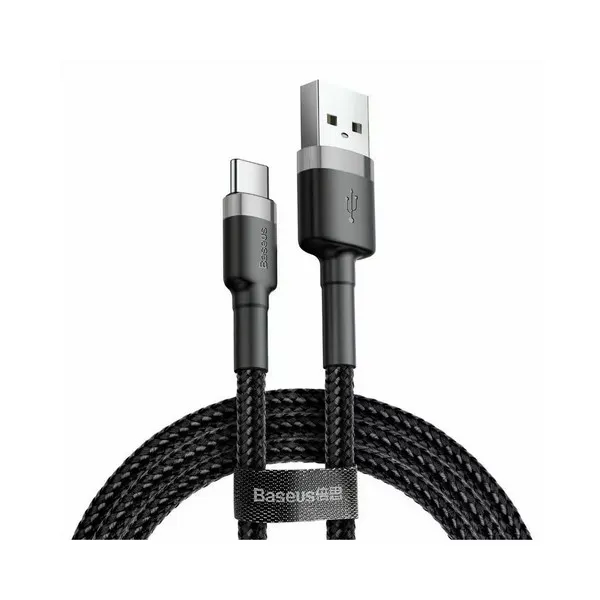 Type-C კაბელი Baseus USB to USB-C 0.5m Black/Grey