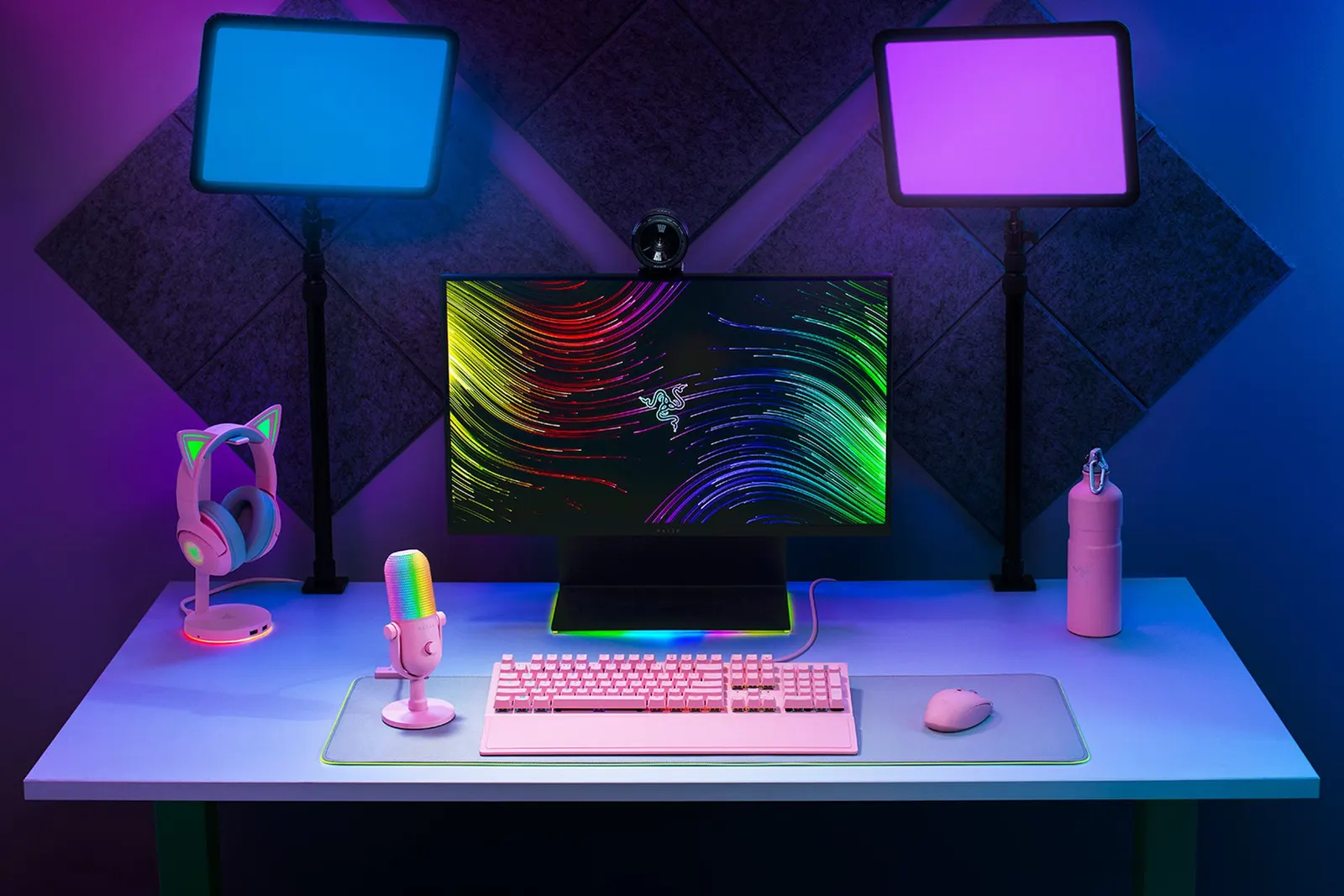 მიკროფონი Razer gaming microphone Seiren V3 Chroma, Uni, RGB, USB-A, 2m, quartz
