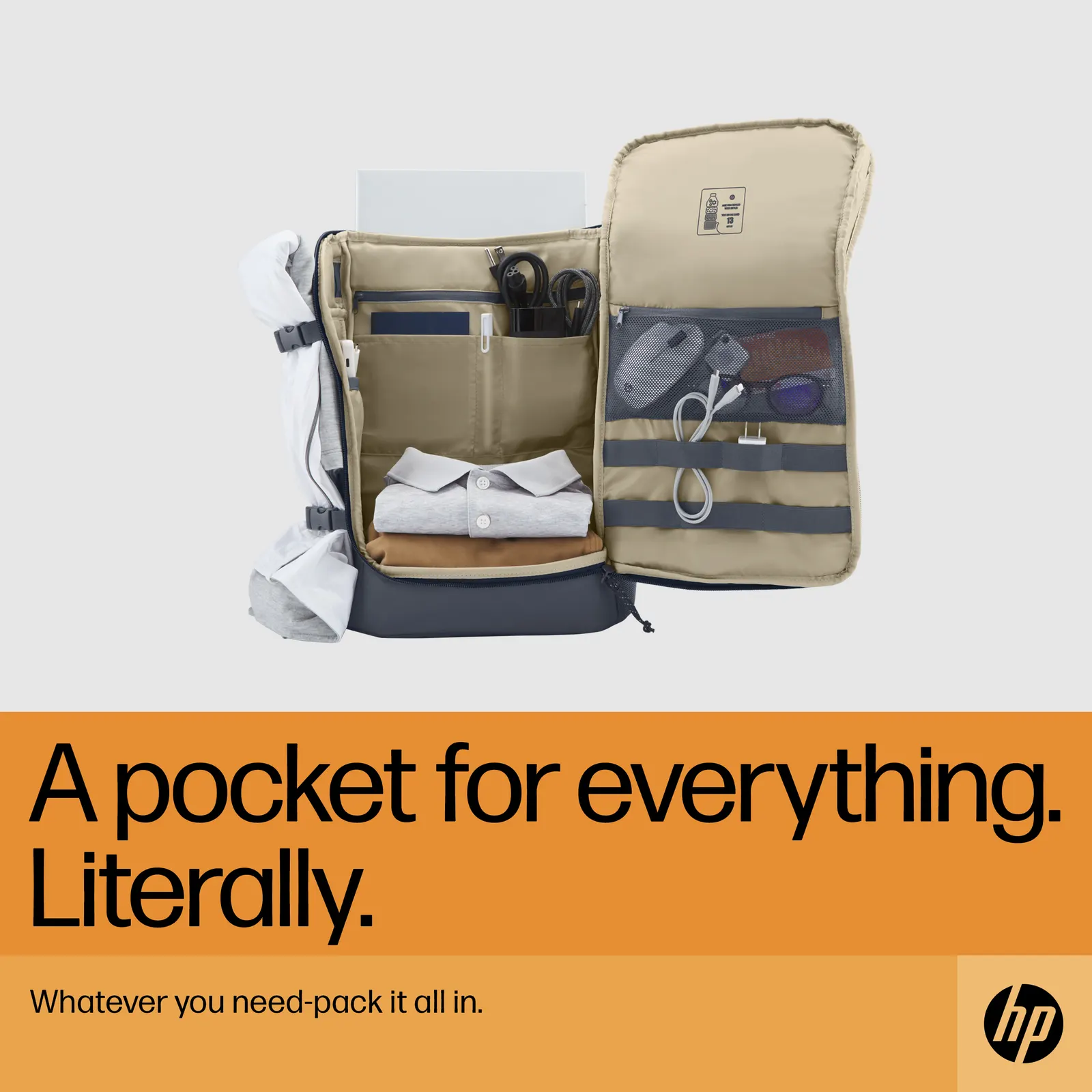 HP Travel 25 Liter 15.6 Iron Gray Laptop Backpack