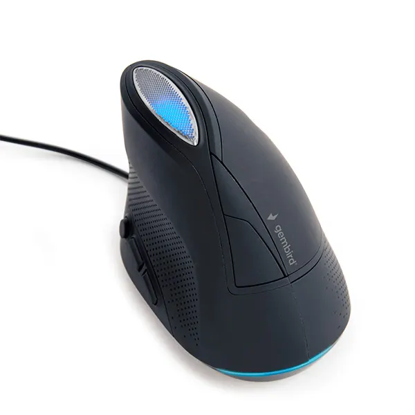 მაუსი Gembird Ergonomic Optical Black Wired