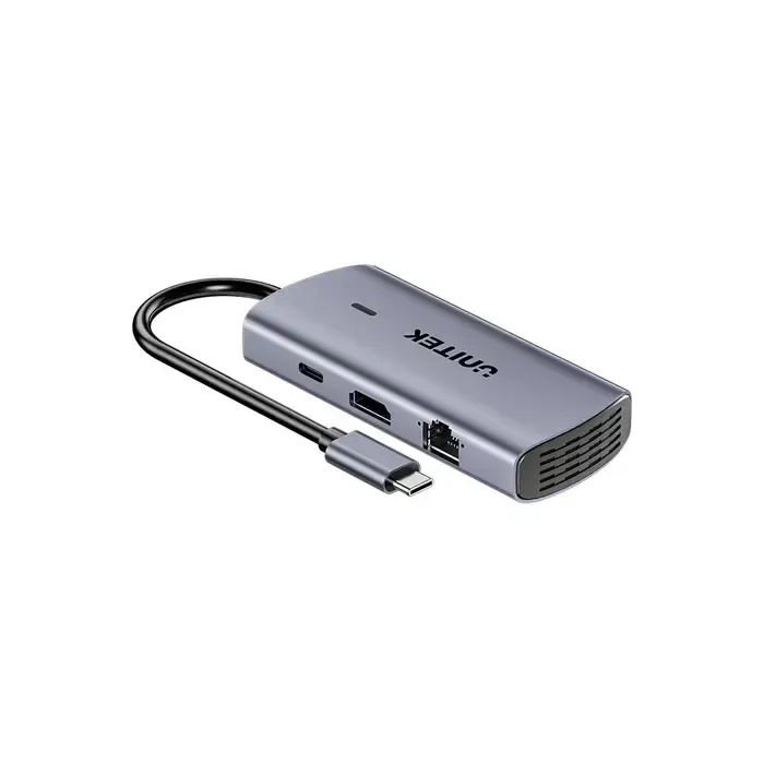 Type-C ჰაბი D1113C, UNITEK, USB HUB, 6-in-1 USB-C 5Gbps Hub.