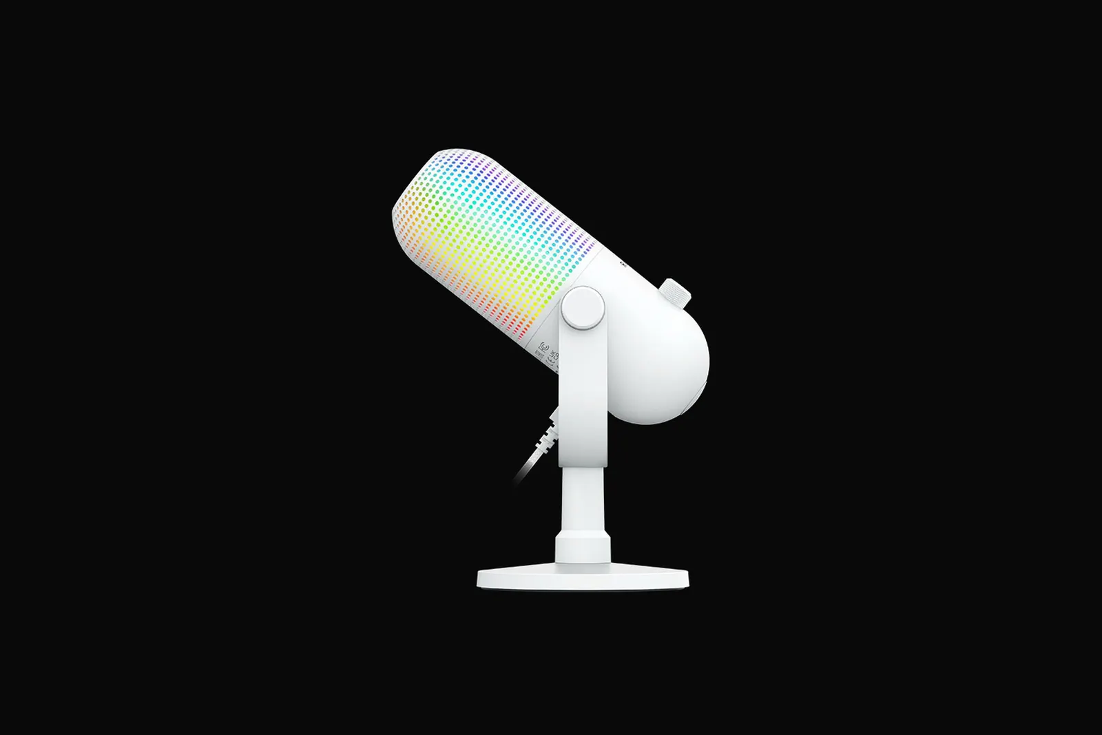 Razer gaming microphone Seiren V3 Chroma, Uni, RGB, USB-A, 2m, white