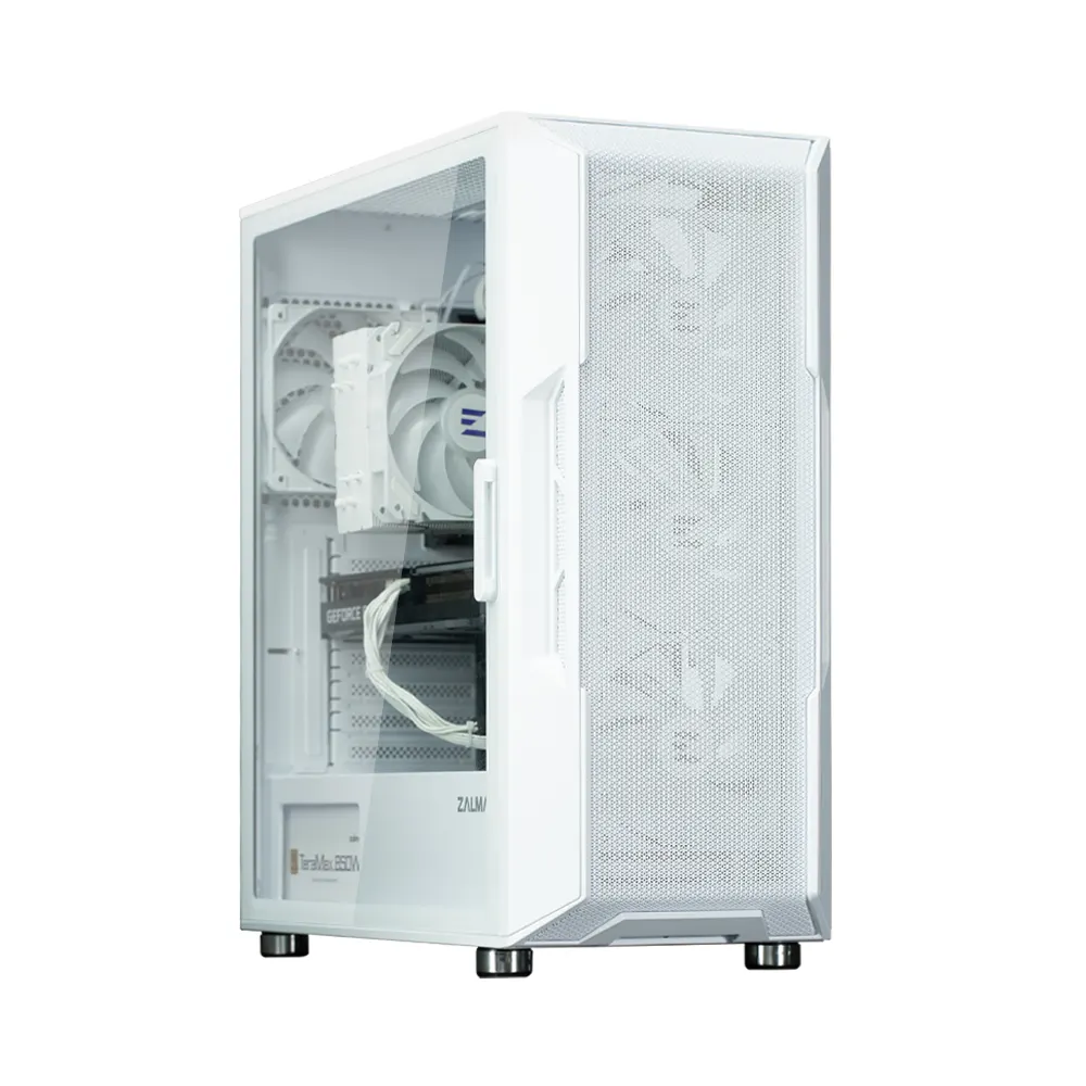 ქეისი Zalman PC case I3 Neo ARGB without PSU, 2xUSB3.0, 1xUSB2.0, 4x120mm ARGB, VGA 355mm, LCS ready, TG Side Panel, ATX, white