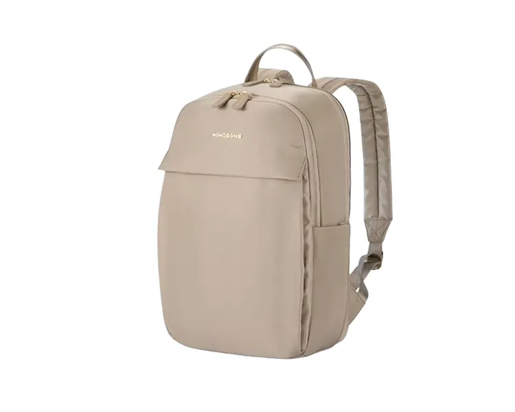 ზურგჩანთა Kingsons Waterproof High Quality Women Backpack 14.9" Khaki - KS25002