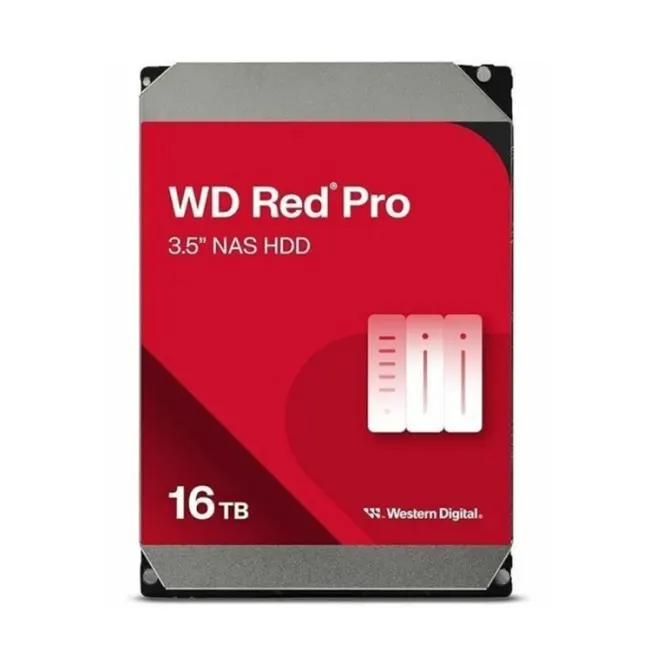 მყარი დისკი WD, HDD, Red Pro, SATA III, 3.5-inch, 16TB, WD161KFGX