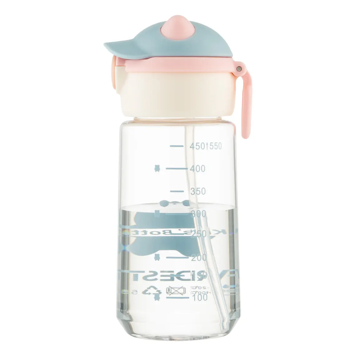 ბოთლი Ardesto Bottle Bear 550ml, plastic, pink
