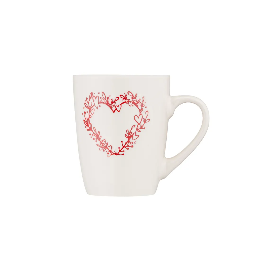 კათხა Mug ARDESTO Heart, 320ml, ceramic, white