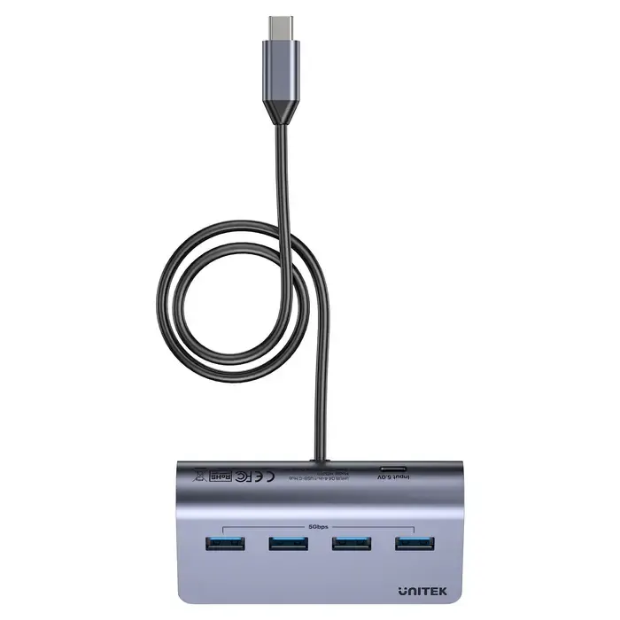 H1337BGY01 UNITEK 4-in-1 USB-C 5Gbps Hub (4*USB-A 5Gbps)