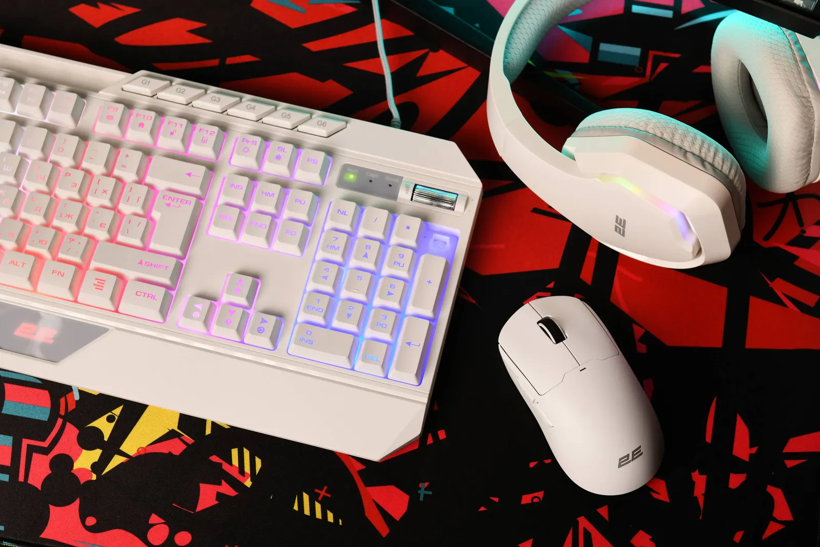 მაუსი 2E GAMING Mouse MG355 WL, RGB, USB-A/WL, white