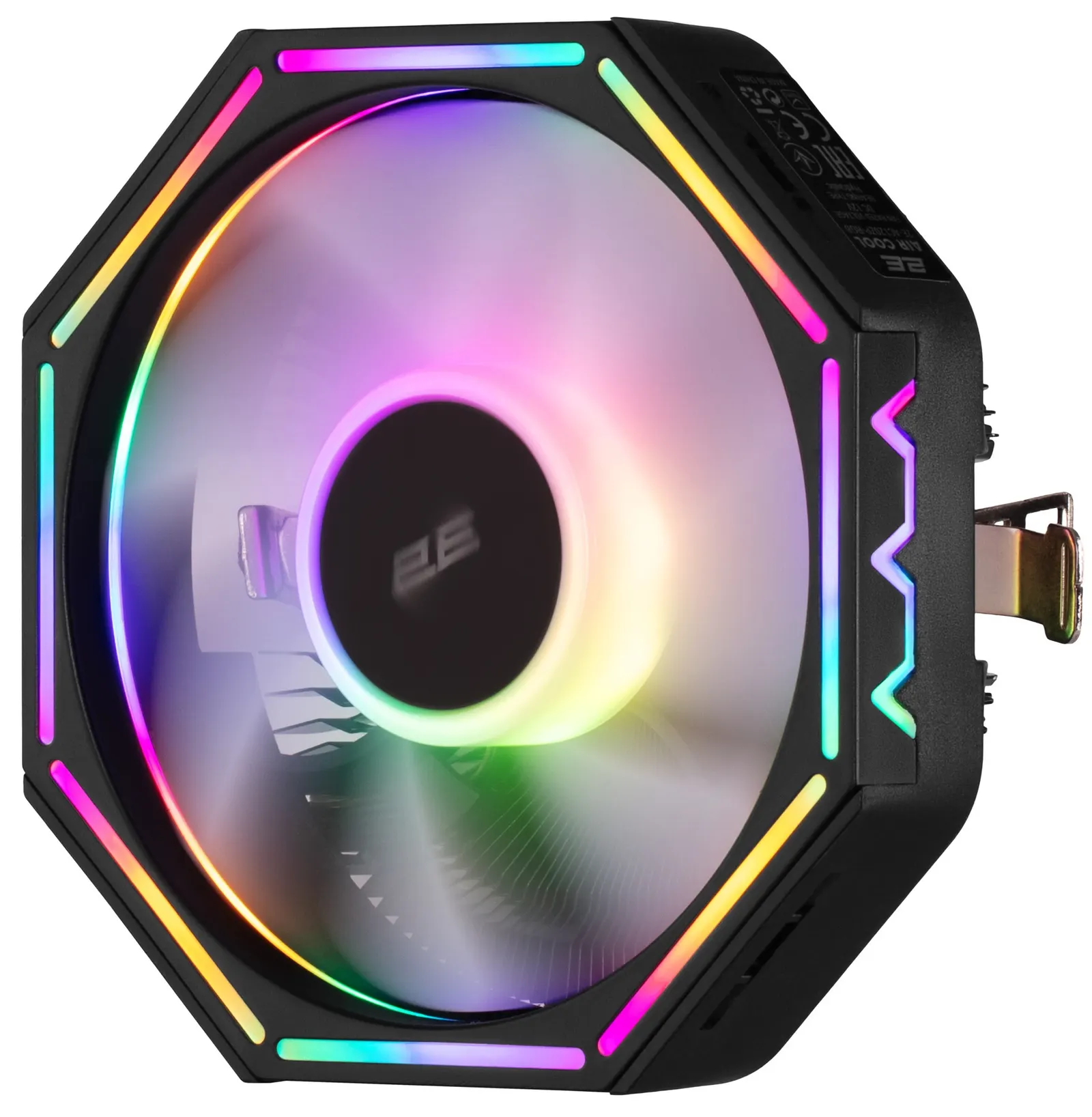 ქულერი 2E GAMING CPU cooler Air Cool AC120ZP RGB LGA1700, 1200, 115x, 775, AM5, AM4, AM3, AM3+, AM2, AM2+, FM2, FM1 4pin RGB TDP 95W
