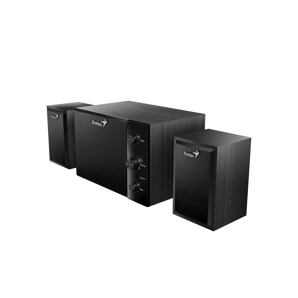 დინამიკი Genius, SW-2.1 350 Hi-Fi Speaker Black Wood