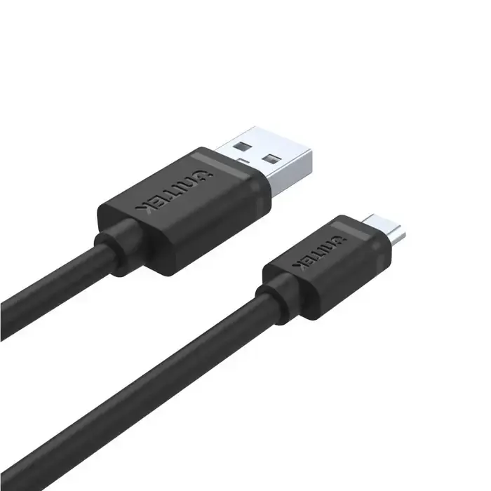 Micro USB კაბელი Y-C451GBK Unitek USB 2.0 to Micro USB Charging Data sync Cable, Black, 1M, 0.25Y