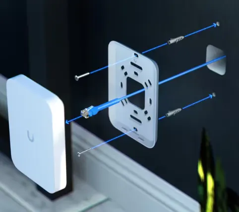 UniFi U7 In-Wall, Ubiquiti, PoE ადაპტერის გარეშე, U7-IW