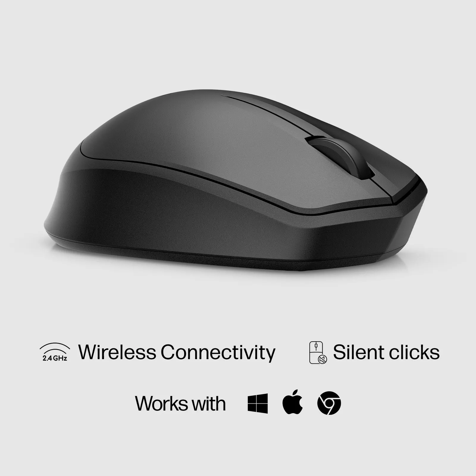 მაუსი HP 280 Silent Wireless Black