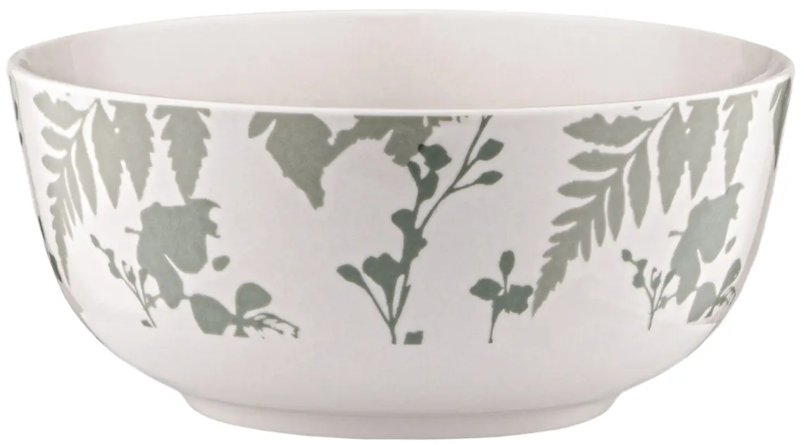 Bowl ARDESTO Capri, 510ml, 13.8cm, porcelain, white green