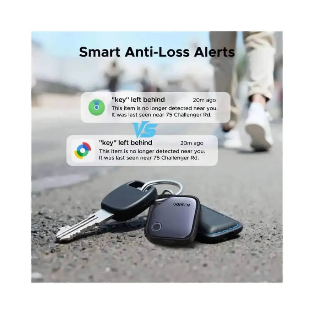 Smart Tag UGREEN CM916 (75646) FineTrack Duo, Apple+Google, Smart Tag Finder, Grey