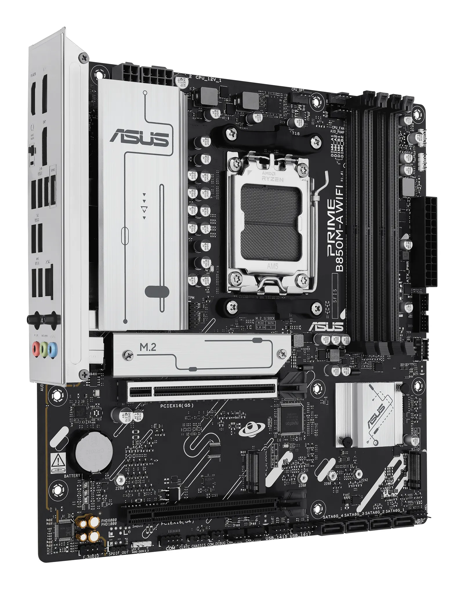 დედაპლატა ASUS Motherboard PRIME B850M-A WIFI sAM5 B850 4xDDR5 M.2 HDMI DP WiFi BT mATX