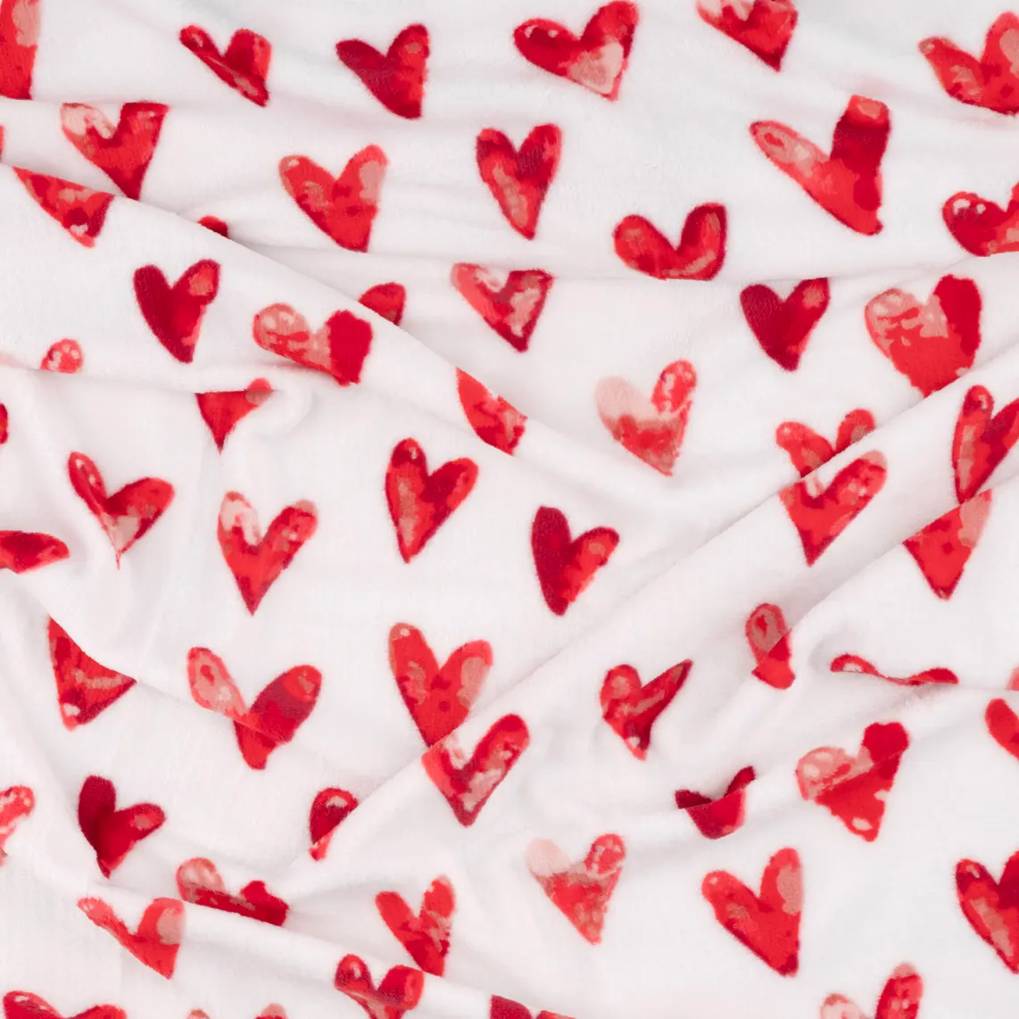 პლედი Ardesto Flannel blanket 160x200cm, 100% polyester, hearts
