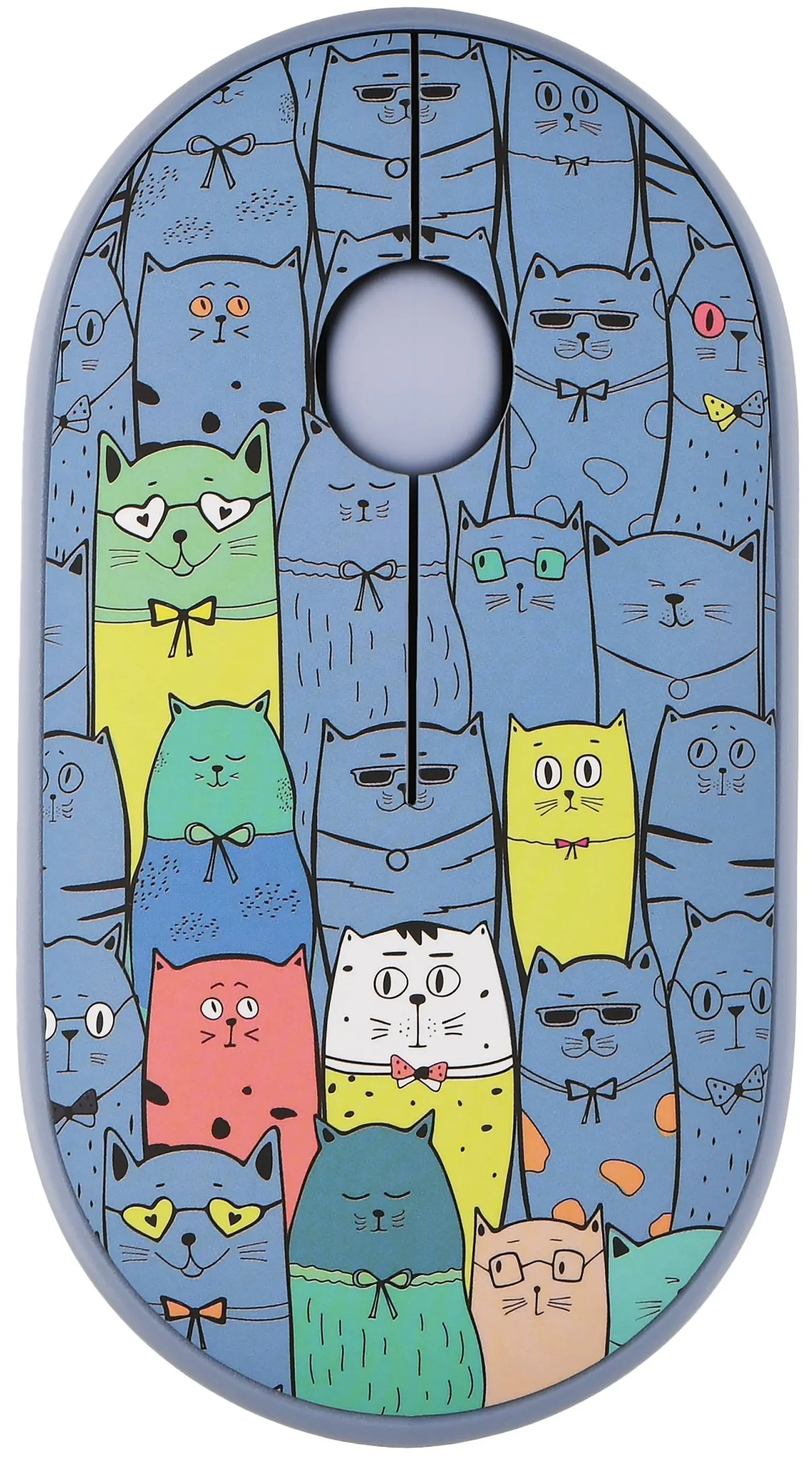 მაუსი 2E Mouse MF300 PETS:CATS Silent WL BT, Blue