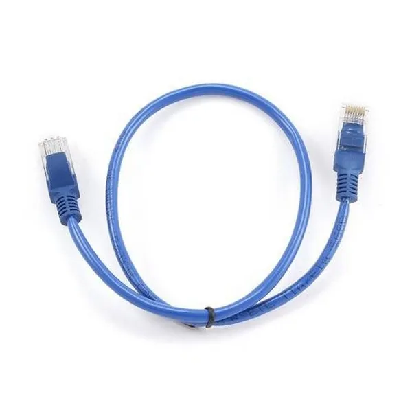 პაჩკორდი Gembird CAT5 UTP Patch Cord Blue 0.5M