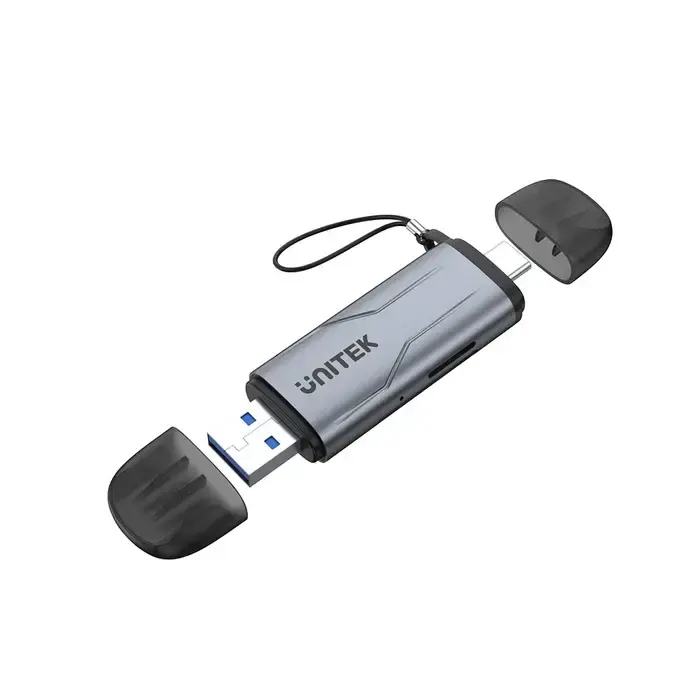 R1010A, UNITEK, Card Reader, USB A/C to Micro SD/SD Card Reader.