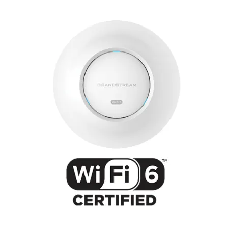 Wi-Fi დაშვების წერტილი Grandstream GWN7660E, Indoor AX3000 Wi-Fi 6 Access Point, 2x2:2 2.4G, 3x3:2 5G, 1x GbE, PoE, up to 175m coverage, up to 256 wireless clients, 3Gbps aggregate wireless throughput, 50 AP local controlle