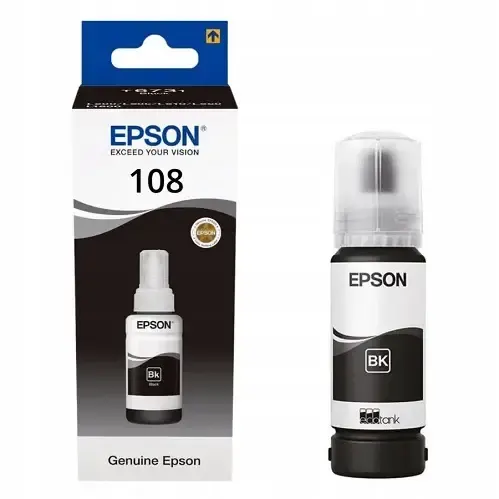 EPSON, 108 Black Ink Bottle C13T09C14A