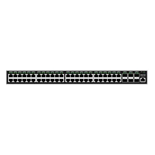 Grandstream GWN7806P, Layer 2+ Managed Network Switch, 48x GbE RJ45 PoE 802.3 af/at, up to 30W per port, 360W total power budget, 6x SFP+, stackable