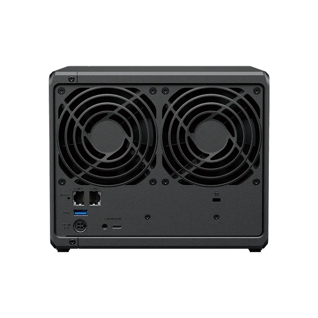 DS925+ AMD Ryzen R1600 2-core 2.6 (base) / 3.1 (turbo) GHz;/RAM 4 GB (4 GB x 1);/ 4x Drive Bays;/2x M.2 Drive Slots;/2x RJ-45 1GbE LAN Port;/2x USB