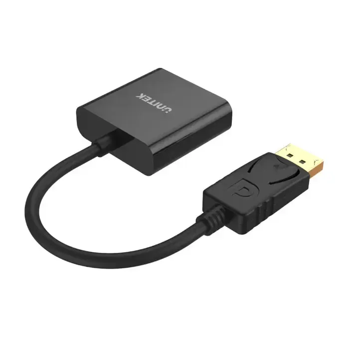 DisplayPort ადაპტერი Y-5118E, UNITEK, 0.2m Display Port Male to VGA Female Adapter
