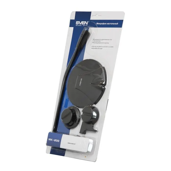 MK-200, SVEN Microphone, 1.8m Black