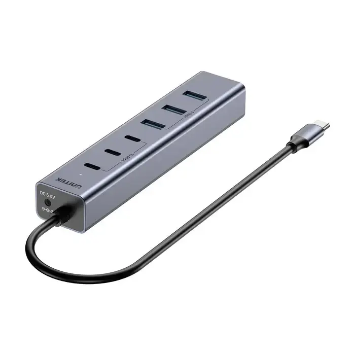 H1335A, UNITEK, USB HUB, 7-in-1 USB-C 10Gbps Hub (3*USB-C 10Gbps + 4*USB-A 5Gbps).