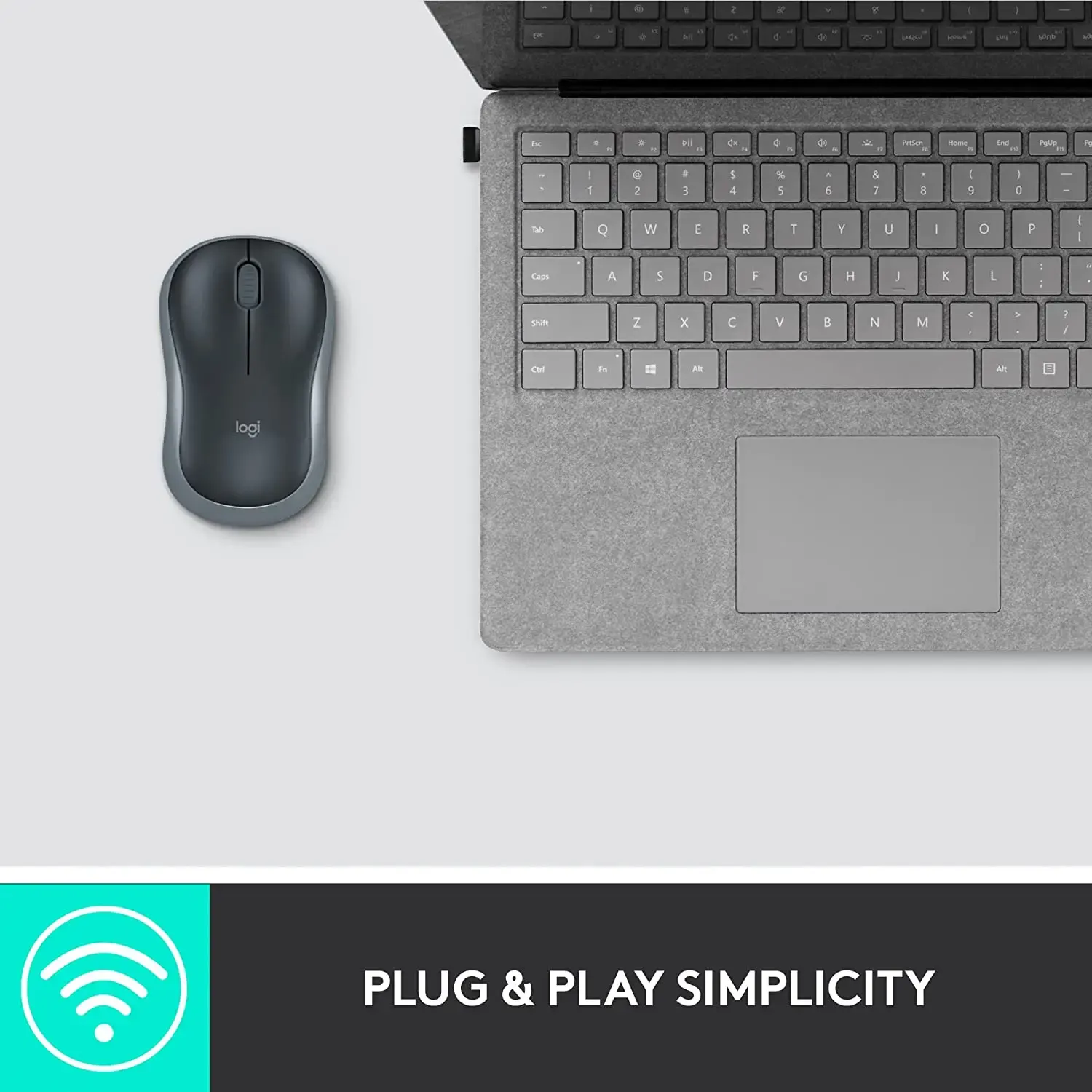 მაუსი logitech M185 Mouse Grey