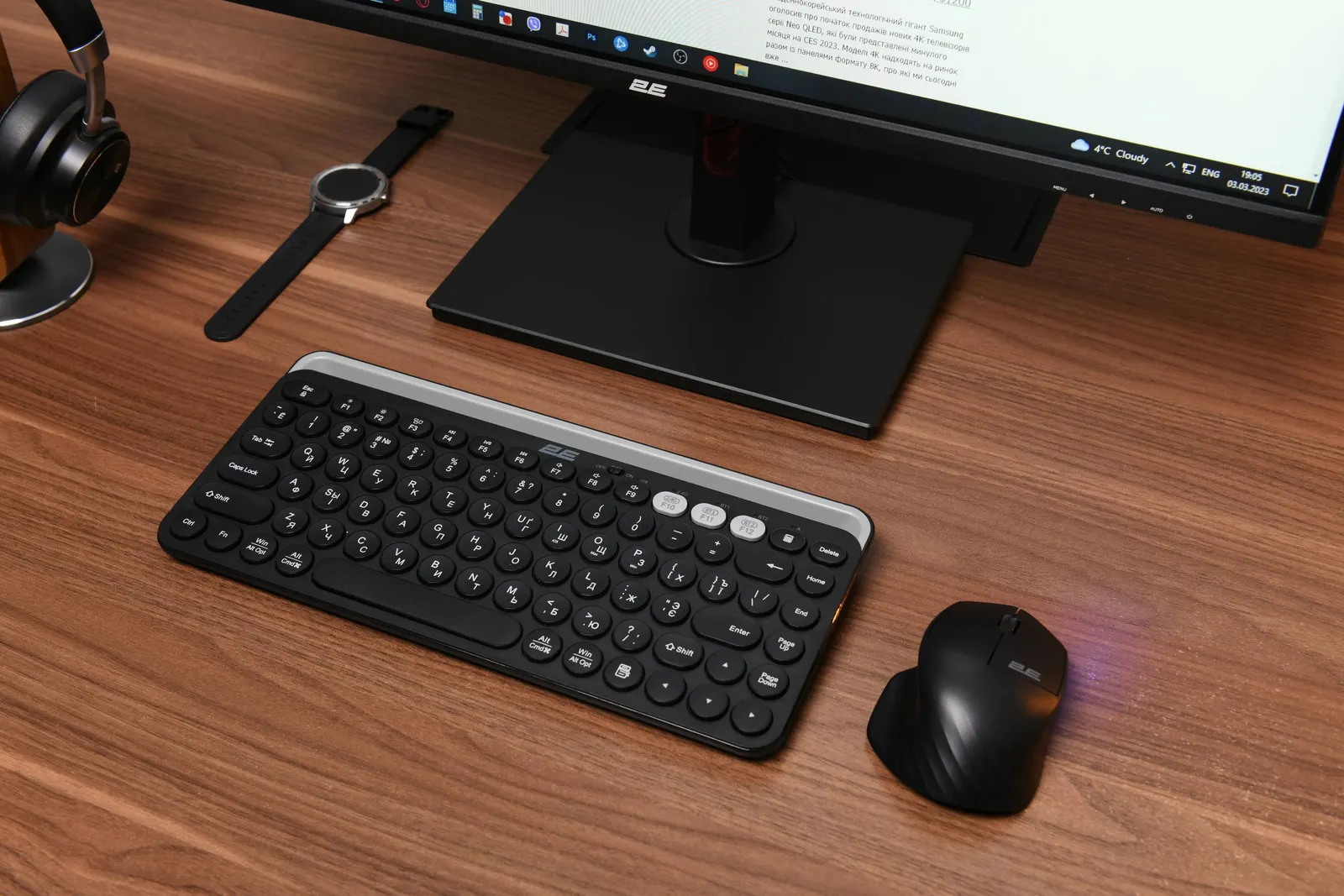 Keyboard 2E KS250 WL BT Black