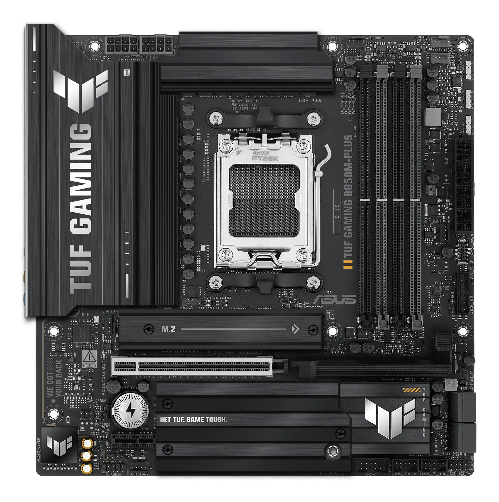 ASUS Motherboard TUF GAMING B850M-PLUS sAM5 B850 4xDDR5 M.2 HDMI DP mATX