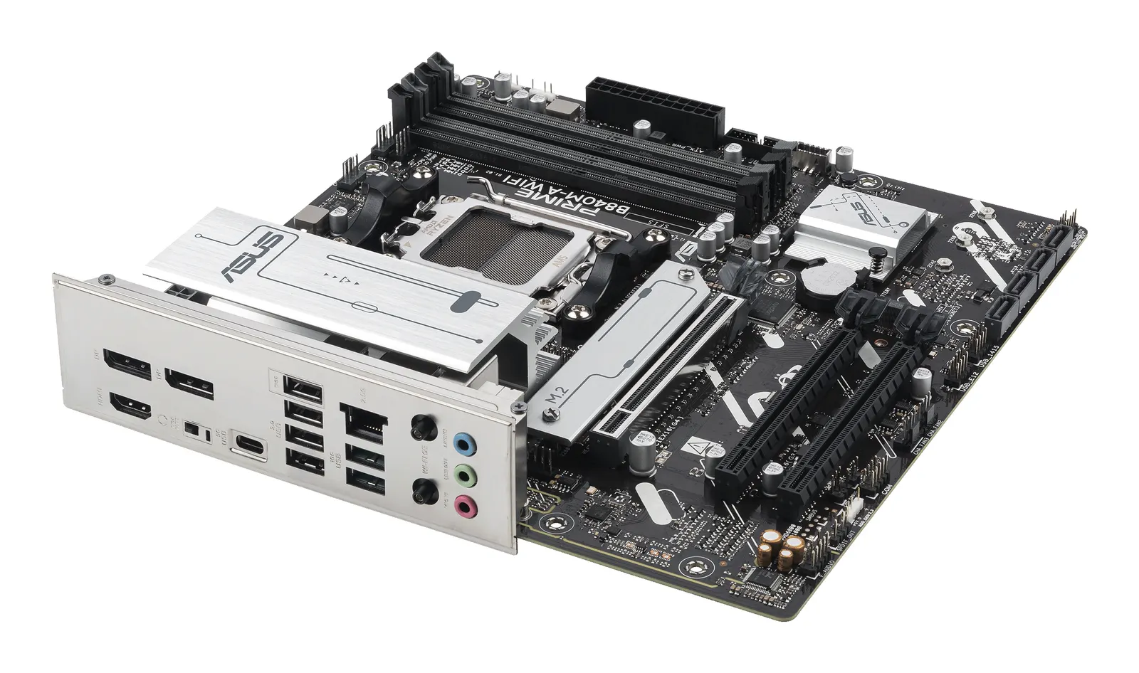 დედაპლატა ASUS Motherboard PRIME B840M-A WIFI sAM5 B840 4xDDR5 M.2 HDMI DP Wi-Fi BT mATX