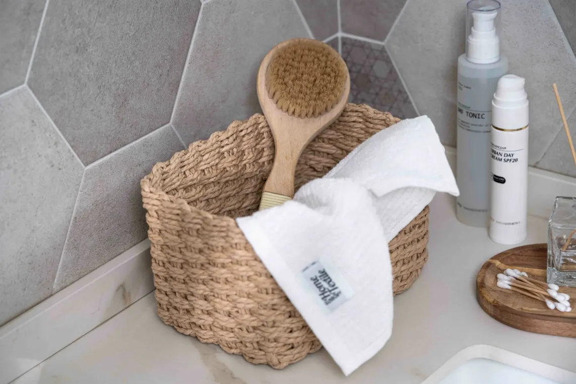 შესანახი კალათა ARDESTO Set of wicker storage baskets Prestigio (3.3/2.2/1.4l), 3 items, paper twine, beige
