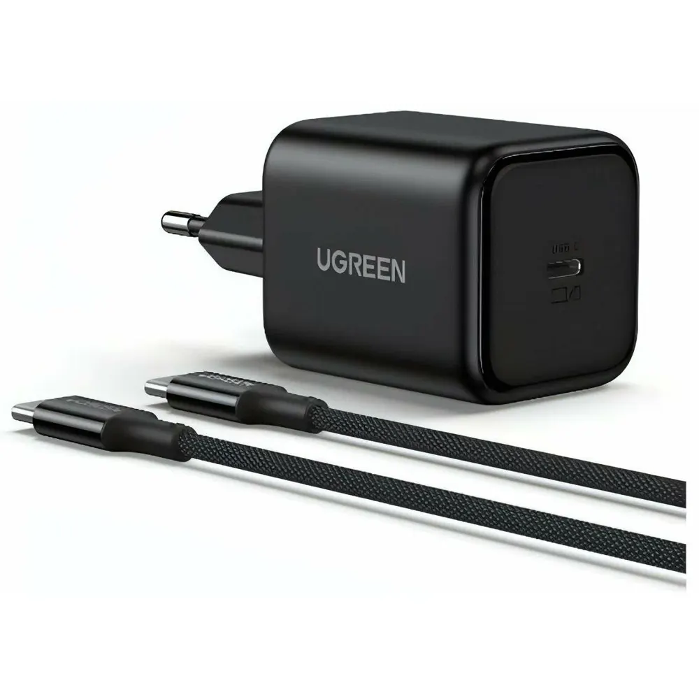UGREEN X524 (65054), 45W, Type-C, GaN Fast Charger Set, Black