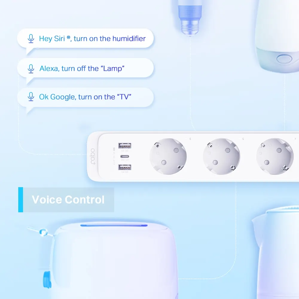 ჭკვიანი დამაგრძელებელი TP-Link Tapo P300 Smart Wi-Fi Power Strip