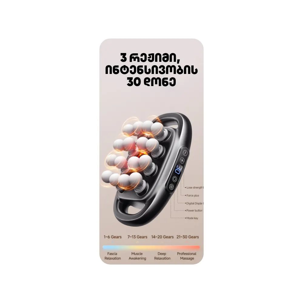 მასაჟორი ALLX AXM-524G, Massager, Black