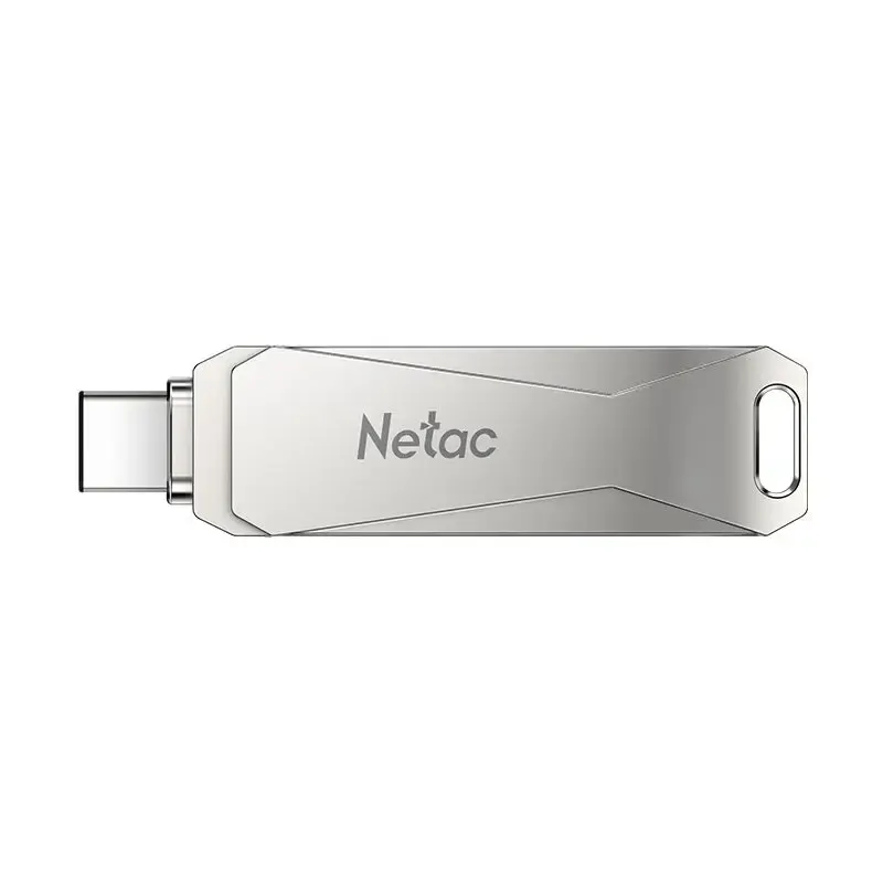 NETAC, U782C, 64GB, USB3.2+Type-c, Pearl Nickel
