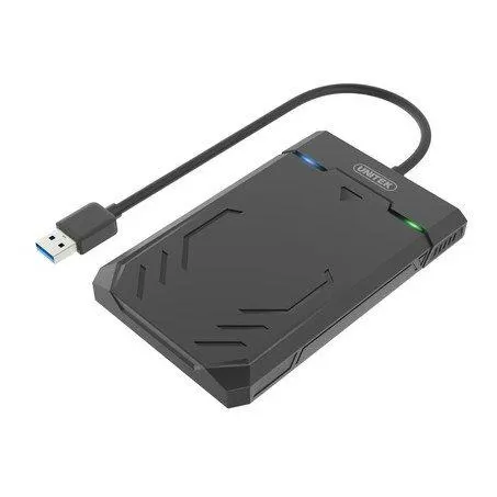 Y-3036, UNITEK, HDD Enclosure, USB3.1 to SATA6G 2.5” HDD/SSD, Black.