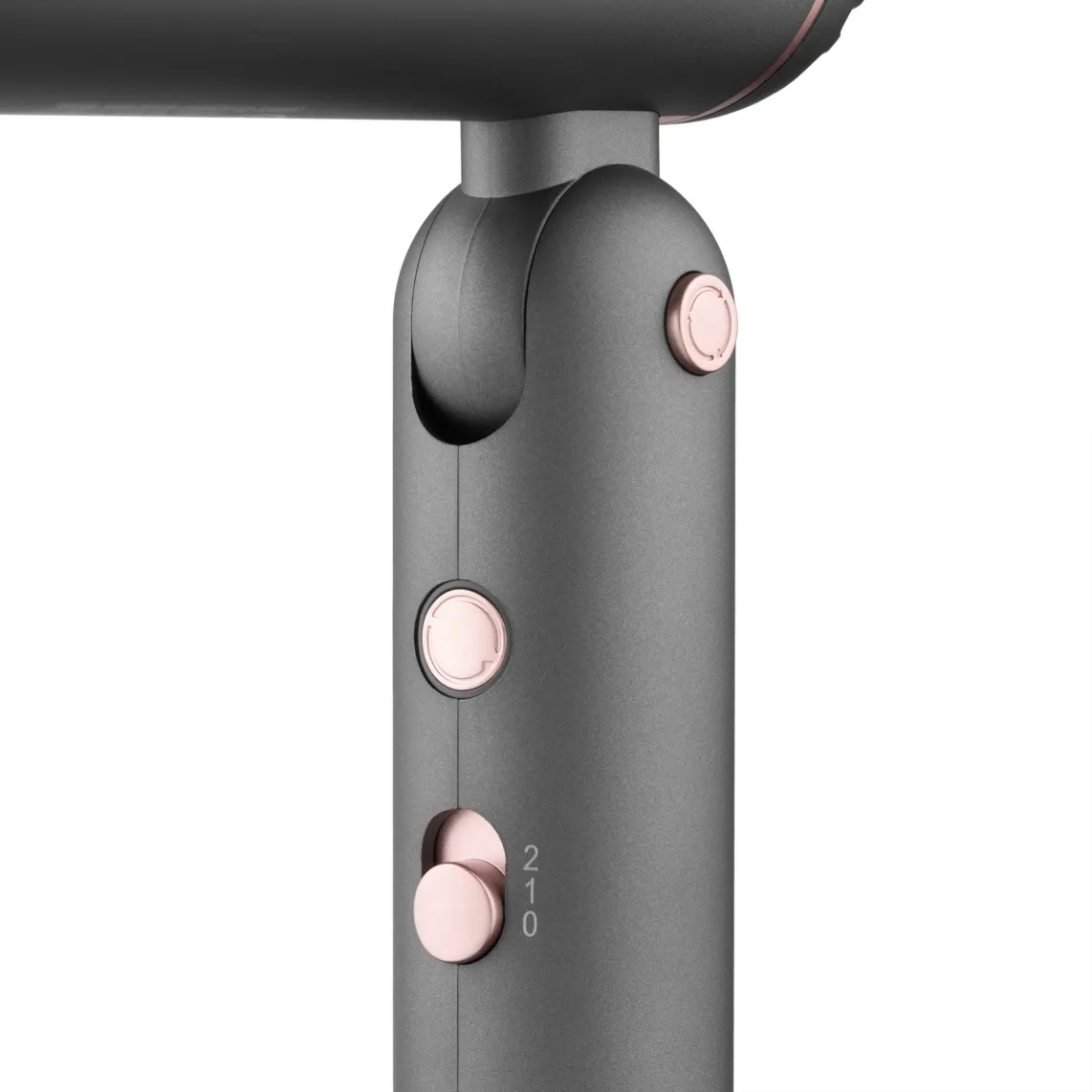 ARDESTO Hair Dryer Pink Touch, 1300W, 2 speeds, 3 heat setting, foldable handle, gray+pink