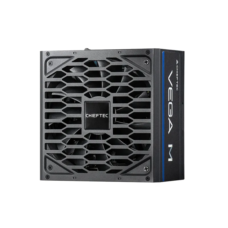 კვების ბლოკი CHIEFTEC PSU Vega M (750W), >90%, 80+ Gold, 135mm FDB, 1xMB 24pin(20+4), 2xCPU 8pin(4+4), 3xMolex, 6xSATA, 4xPCIe 8pin(6+2), 1xPCIe GEN5 16pin, Fully Modular