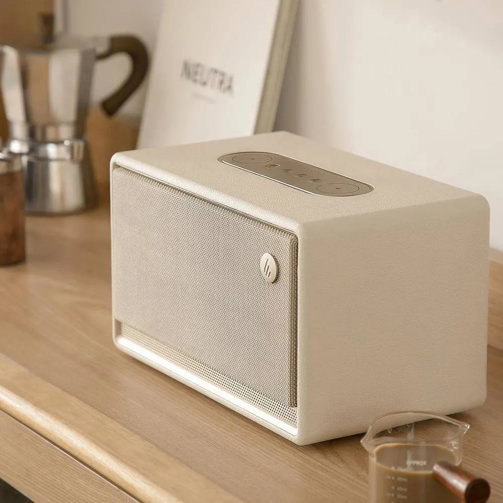 დინამიკი Edifier ES300, 60W, Bluetooth, WiFi (Apple AirPlay), USB-A, AUX, Tabletop Speaker, Ivory
