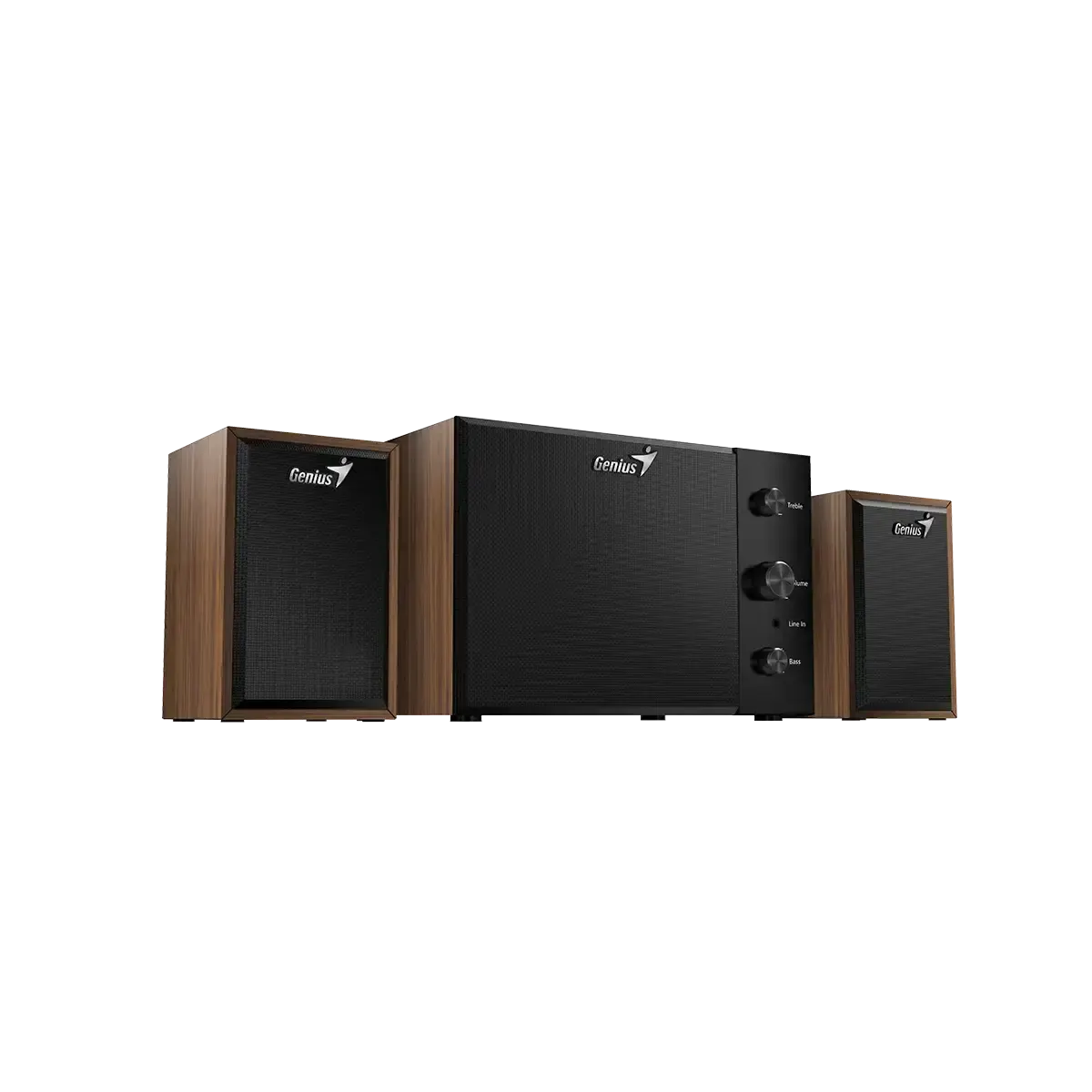 Genius, SW-2.1 350 Hi-Fi Speaker Brown Wood