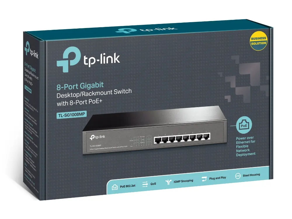 სვიჩი TP-Link TL-SG1008MP PoE+